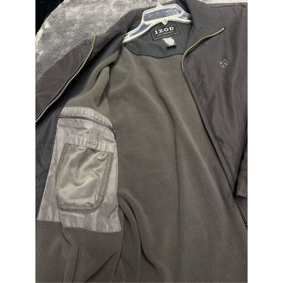 IZOD black zip-up jacket in Men’s Small - Picture 3 of 5